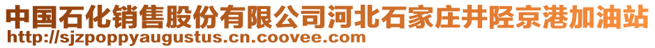 中國石化銷售股份有限公司河北石家莊井陘京港加油站