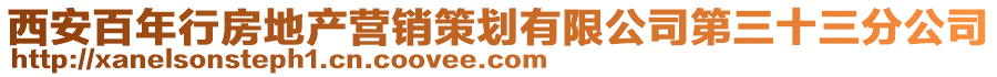 西安百年行房地產(chǎn)營(yíng)銷策劃有限公司第三十三分公司