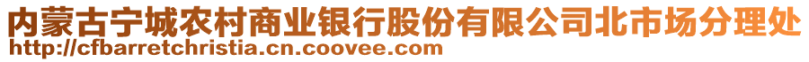 內(nèi)蒙古寧城農(nóng)村商業(yè)銀行股份有限公司北市場(chǎng)分理處