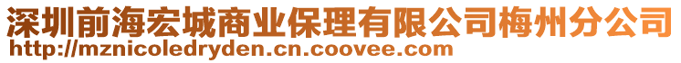 深圳前海宏城商業(yè)保理有限公司梅州分公司