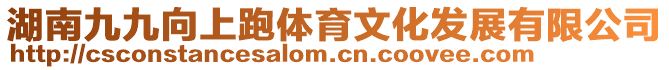 湖南九九向上跑體育文化發展有限公司