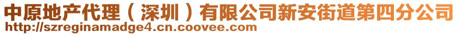 中原地產(chǎn)代理（深圳）有限公司新安街道第四分公司