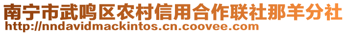 南寧市武鳴區(qū)農村信用合作聯(lián)社那羊分社