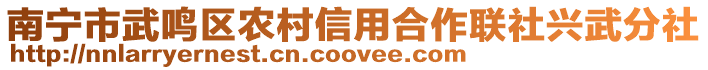 南寧市武鳴區(qū)農(nóng)村信用合作聯(lián)社興武分社