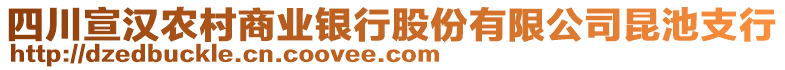 四川宣漢農(nóng)村商業(yè)銀行股份有限公司昆池支行