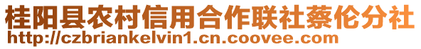 桂陽縣農(nóng)村信用合作聯(lián)社蔡倫分社