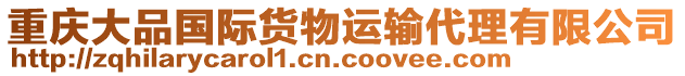 重慶大品國際貨物運輸代理有限公司