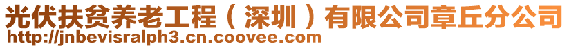 光伏扶貧養老工程(深圳)有限公司章丘分公司