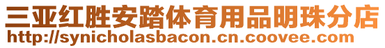 三亞紅勝安踏體育用品明珠分店