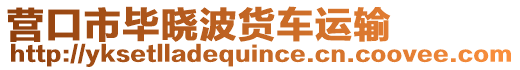 營(yíng)口市畢曉波貨車(chē)運(yùn)輸