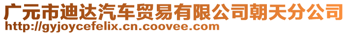 廣元市迪達(dá)汽車貿(mào)易有限公司朝天分公司