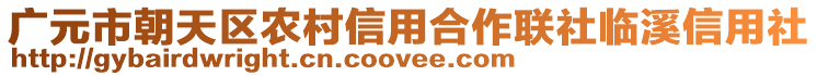 廣元市朝天區(qū)農(nóng)村信用合作聯(lián)社臨溪信用社