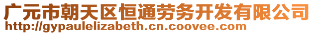 廣元市朝天區(qū)恒通勞務(wù)開發(fā)有限公司