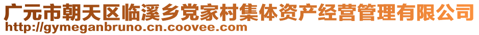 廣元市朝天區(qū)臨溪鄉(xiāng)黨家村集體資產(chǎn)經(jīng)營管理有限公司