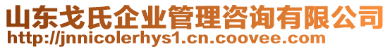 山東戈氏企業(yè)管理咨詢有限公司