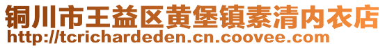 铜川市王益区黄堡镇素清内衣店