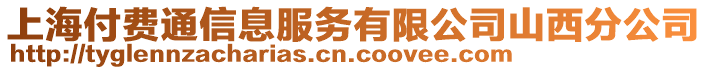 上海付費(fèi)通信息服務(wù)有限公司山西分公司