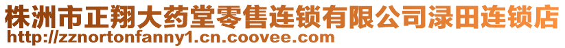 株洲市正翔大藥堂零售連鎖有限公司淥田連鎖店