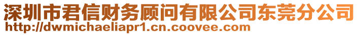 深圳市君信財(cái)務(wù)顧問有限公司東莞分公司