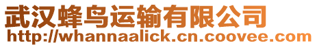 武漢蜂鳥運(yùn)輸有限公司