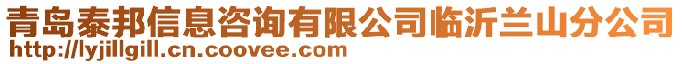 青島泰邦信息咨詢有限公司臨沂蘭山分公司