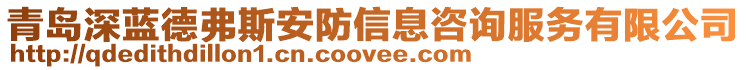 青島深藍德弗斯安防信息咨詢服務有限公司