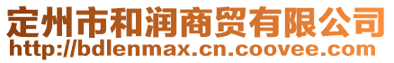 定州市和潤(rùn)商貿(mào)有限公司