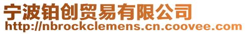 寧波鉑創貿易有限公司