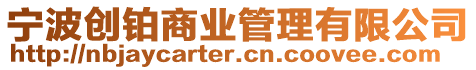 寧波創(chuàng)鉑商業(yè)管理有限公司