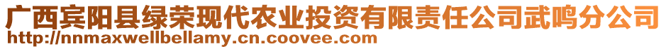 廣西賓陽縣綠榮現(xiàn)代農(nóng)業(yè)投資有限責(zé)任公司武鳴分公司