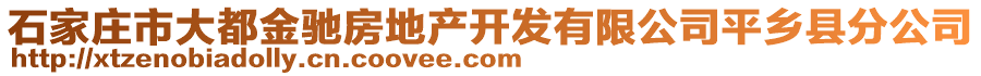 石家莊市大都金馳房地產(chǎn)開發(fā)有限公司平鄉(xiāng)縣分公司