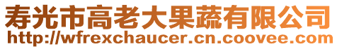 壽光市高老大果蔬有限公司