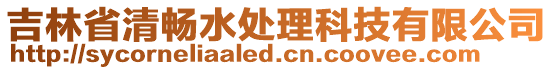 吉林省清暢水處理科技有限公司