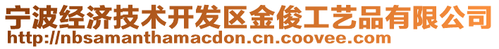 寧波經(jīng)濟(jì)技術(shù)開發(fā)區(qū)金俊工藝品有限公司