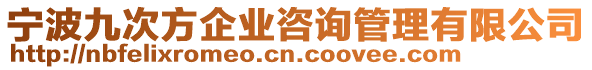 寧波九次方企業(yè)咨詢管理有限公司