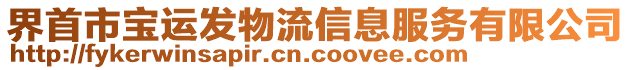 界首市寶運(yùn)發(fā)物流信息服務(wù)有限公司