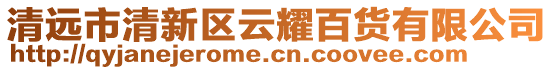 清遠(yuǎn)市清新區(qū)云耀百貨有限公司