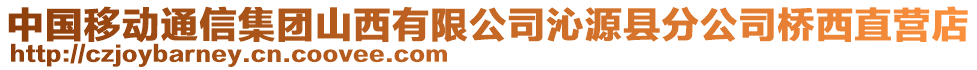 中國移動通信集團山西有限公司沁源縣分公司橋西直營店