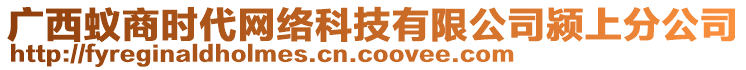 广西蚁商时代网络科技有限公司颍上分公司