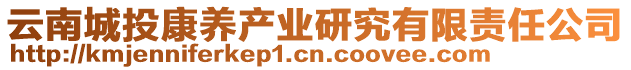 云南城投康養(yǎng)產(chǎn)業(yè)研究有限責(zé)任公司