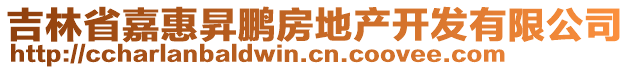 吉林省嘉惠昇鵬房地產(chǎn)開發(fā)有限公司