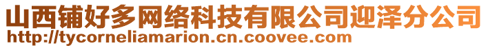 山西鋪好多網(wǎng)絡(luò)科技有限公司迎澤分公司