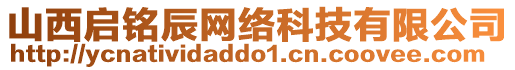 山西啟銘辰網(wǎng)絡(luò)科技有限公司