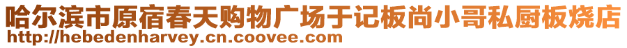 哈爾濱市原宿春天購(gòu)物廣場(chǎng)于記板尚小哥私廚板燒店