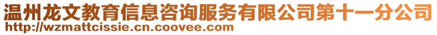 溫州龍文教育信息咨詢服務有限公司第十一分公司