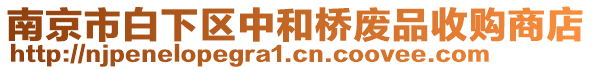 南京市白下區(qū)中和橋廢品收購(gòu)商店