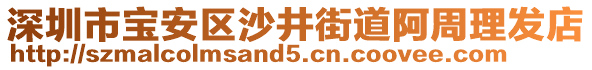 深圳市寶安區(qū)沙井街道阿周理發(fā)店