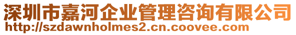 深圳市嘉河企業(yè)管理咨詢有限公司