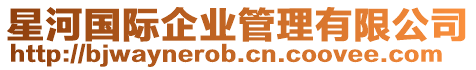 星河國際企業(yè)管理有限公司