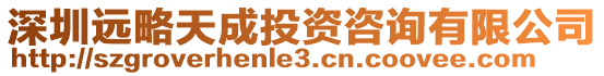 深圳遠(yuǎn)略天成投資咨詢有限公司